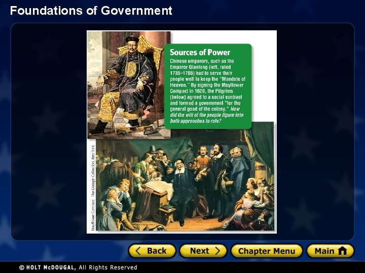 Foundations of Government 