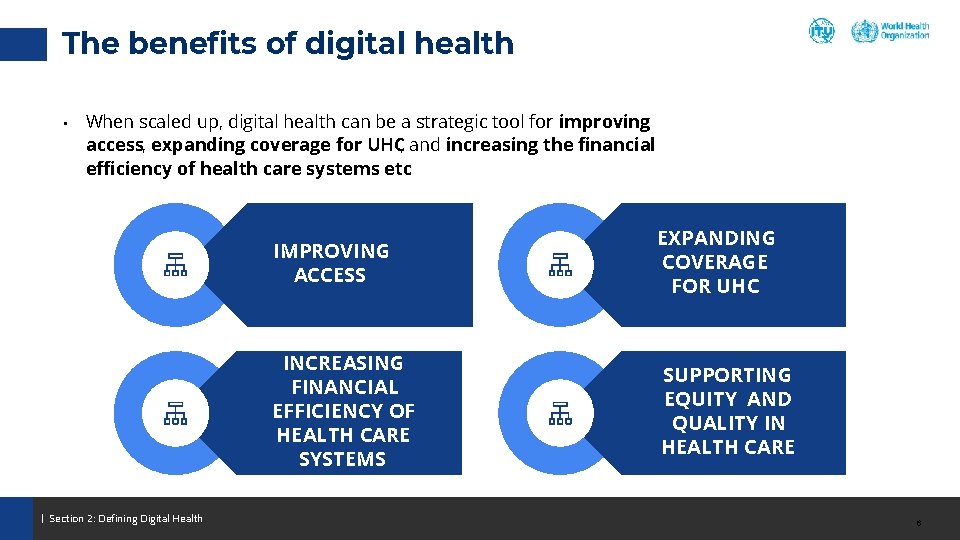 The benefits of digital health • When scaled up, digital health can be a The benefits of digital health • When scaled up, digital health can be a