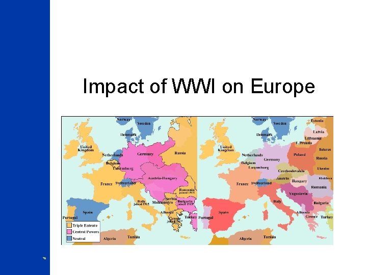 Impact of WWI on Europe 70 