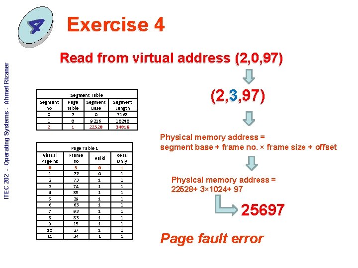 ITEC 202 - Operating Systems - Ahmet Rizaner 4 Exercise 4 Read from virtual