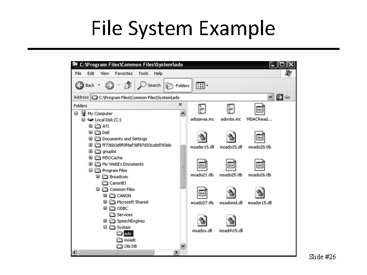 File System Example Slide #26 