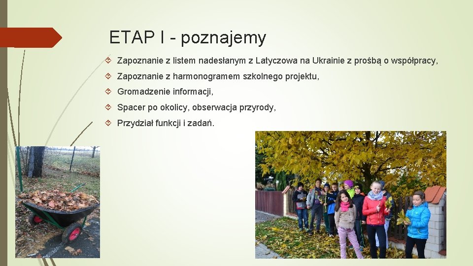 ETAP I - poznajemy Zapoznanie z listem nadesłanym z Latyczowa na Ukrainie z prośbą