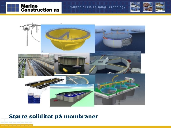 Profitable Fish Farming Technology Større soliditet på membraner 
