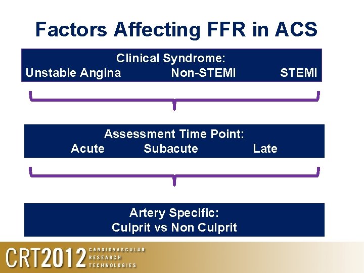 Factors Affecting FFR in ACS Clinical Syndrome: Unstable Angina Non-STEMI Assessment Time Point: Acute