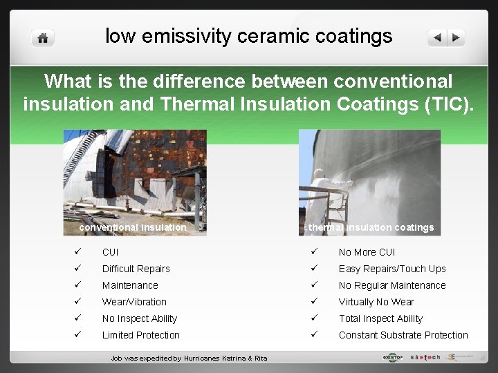 low emissivity ceramic coatings What is the difference between conventional insulation and Thermal Insulation