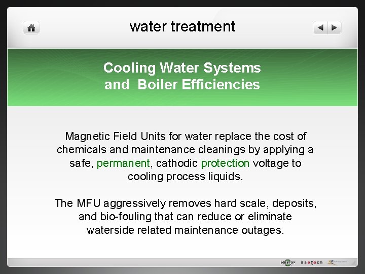 water treatment Cooling Water Systems and Boiler Efficiencies Magnetic Field Units for water replace