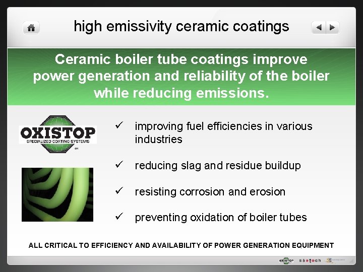 high emissivity ceramic coatings Ceramic boiler tube coatings improve power generation and reliability of