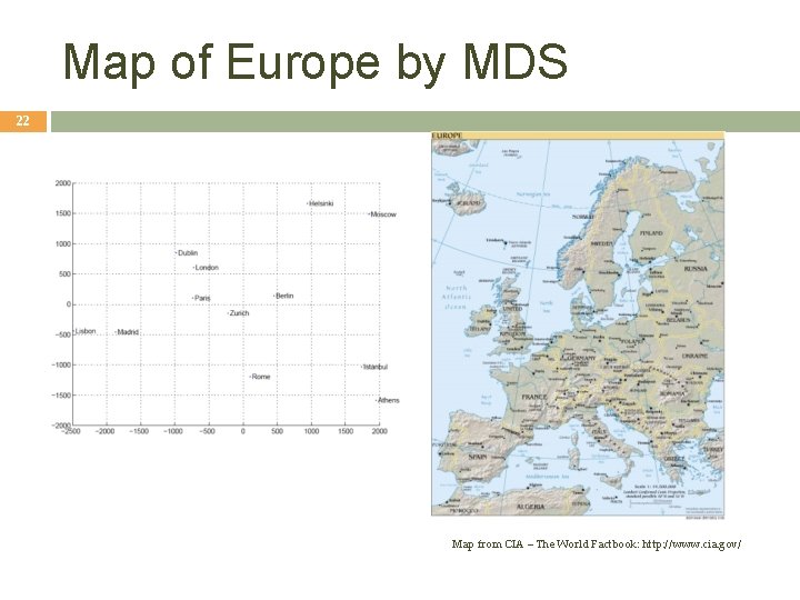 Map of Europe by MDS 22 Map from CIA – The World Factbook: http: