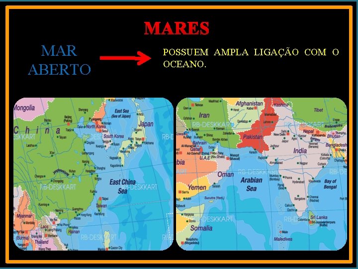 MARES MAR ABERTO POSSUEM AMPLA LIGAÇÃO COM O OCEANO. 