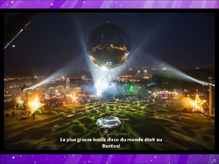 La plus grosse boule disco du monde était au Bestival 