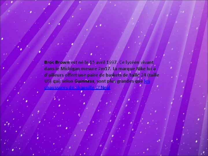 Broc Brown est né le 15 avril 1997. Ce lycéen vivant dans le Michigan