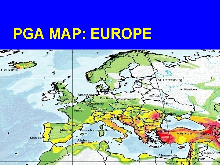 PGA MAP: EUROPE 