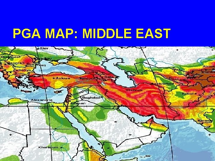 PGA MAP: MIDDLE EAST 
