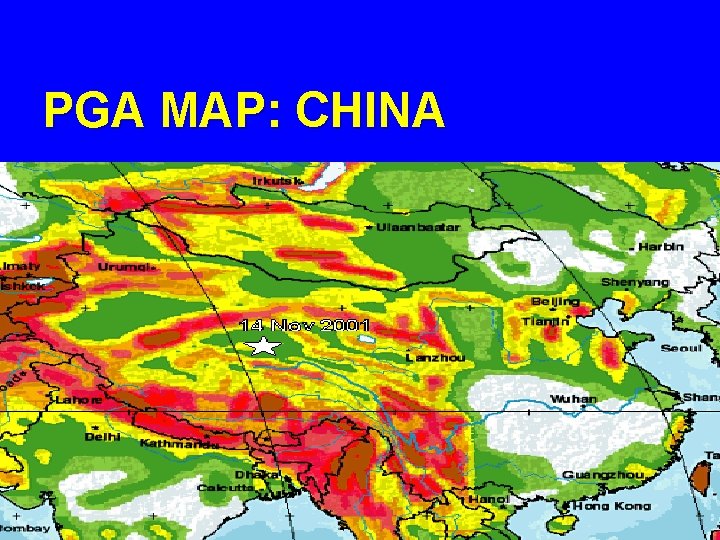 PGA MAP: CHINA 