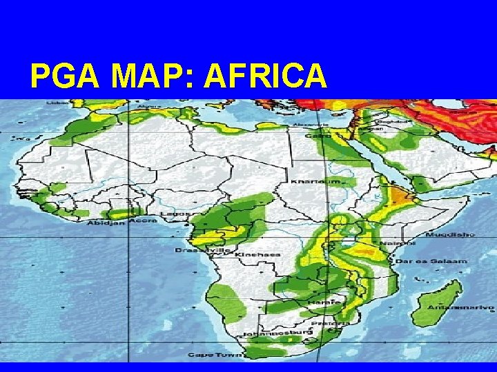 PGA MAP: AFRICA 