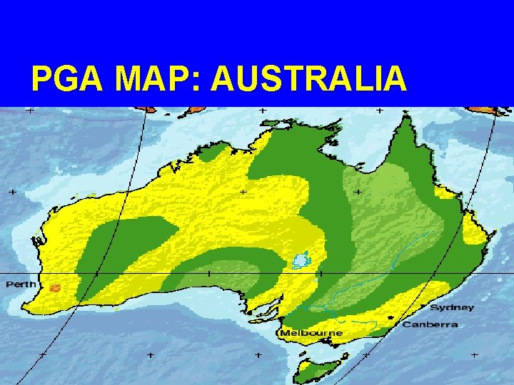 PGA MAP: AUSTRALIA 
