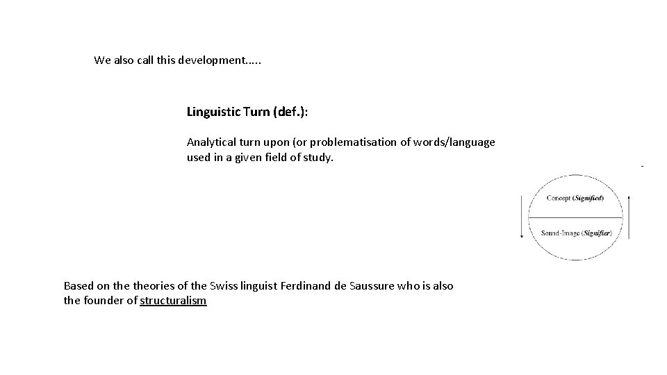 We also call this development. . . Linguistic Turn (def. ): Analytical turn upon We also call this development. . . Linguistic Turn (def. ): Analytical turn upon