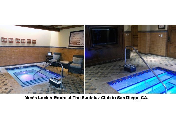Men’s Locker Room at The Santaluz Club in San Diego, CA. 