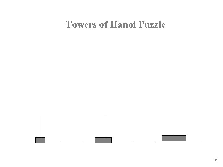 Towers of Hanoi Puzzle 6 