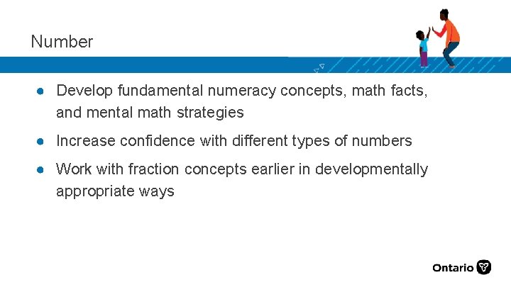 Number ● Develop fundamental numeracy concepts, math facts, and mental math strategies ● Increase