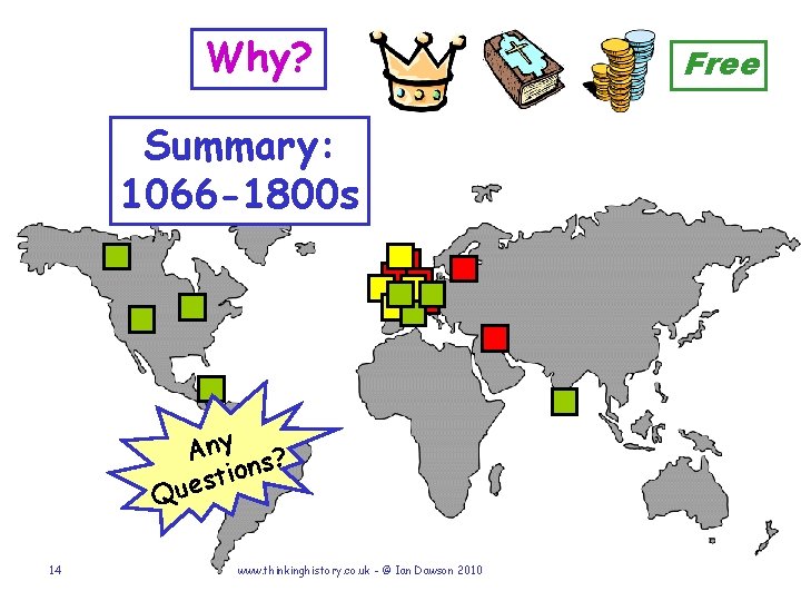Why? Summary: 1066 -1800 s Any s? n o i t s Que 14