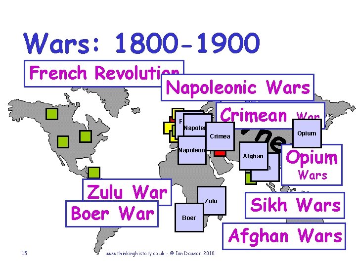 Wars: 1800 -1900 French Revolution Napoleonic Wars W Crimean French Napoleon Rev. Crimea Napoleon