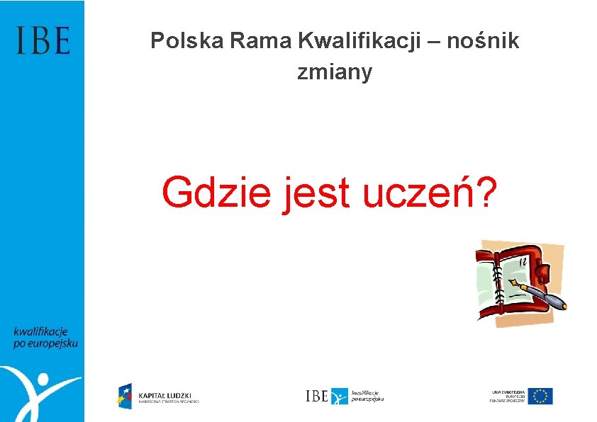 Polska Rama Kwalifikacji – nośnik zmiany Gdzie jest uczeń? 