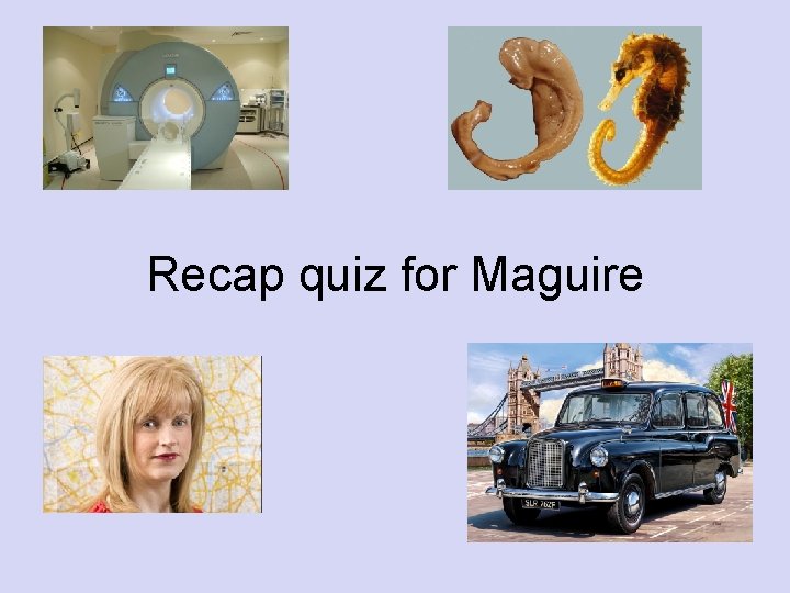 Recap quiz for Maguire 