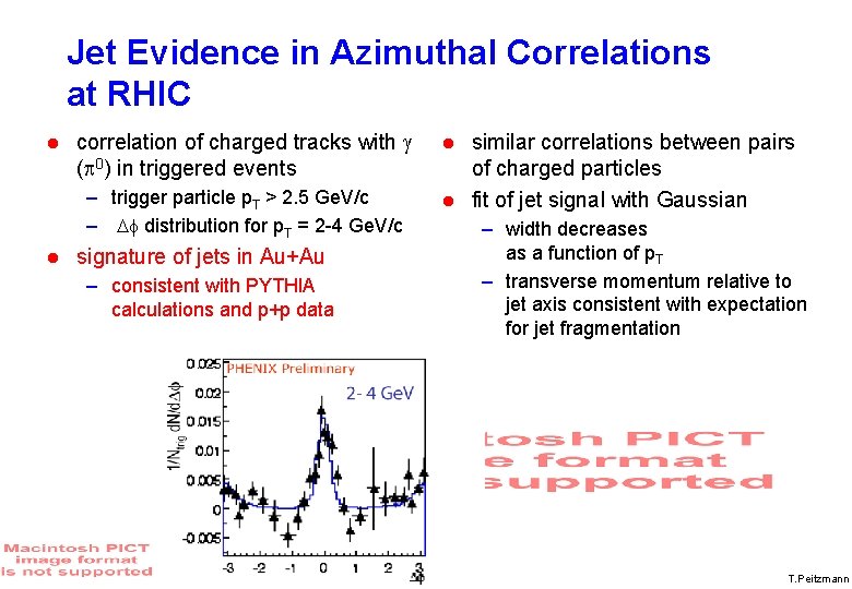 Jet Evidence in Azimuthal Correlations at RHIC correlation of charged tracks with g (p