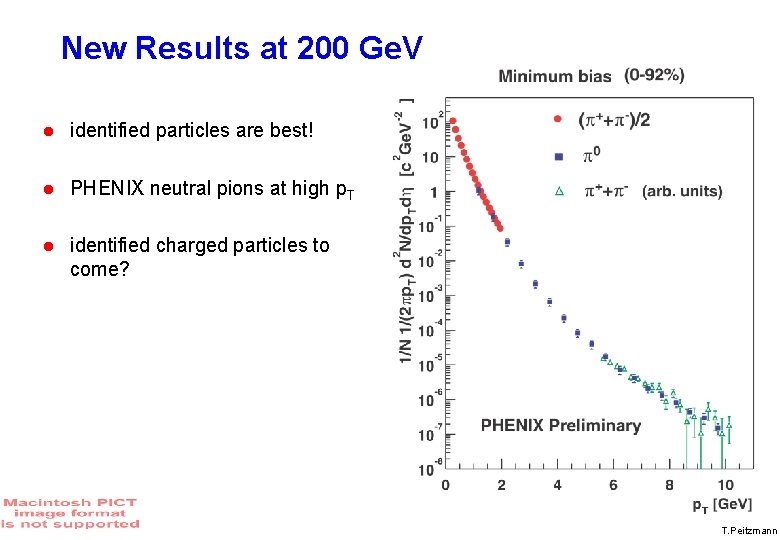 New Results at 200 Ge. V identified particles are best! PHENIX neutral pions at