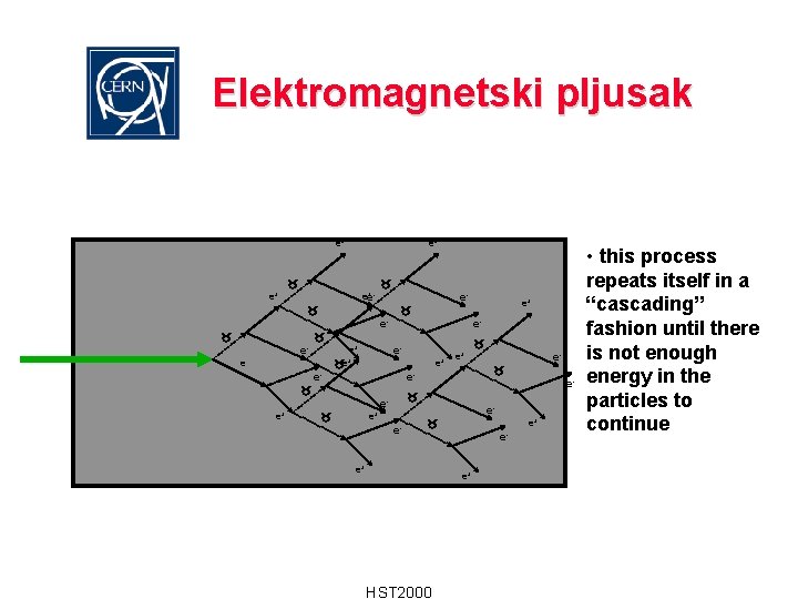 Elektromagnetski pljusak e+ e+ +ee e+ e- e e- e+ ee e- e+ e+