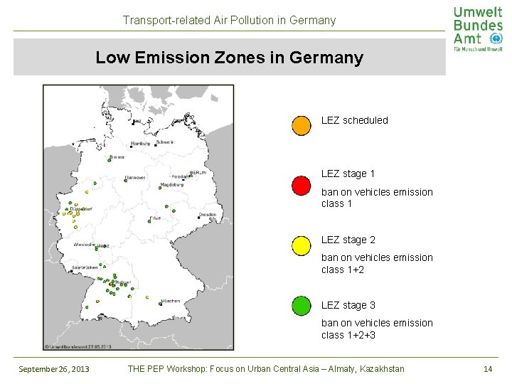 Transportrelated Air Pollution in Germany Nadja Richter Umweltbundesamt