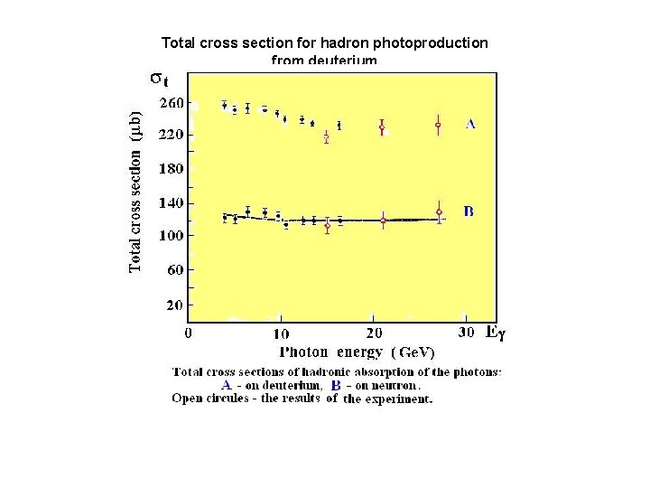 Total cross section for hadron photoproduction from deuterium 