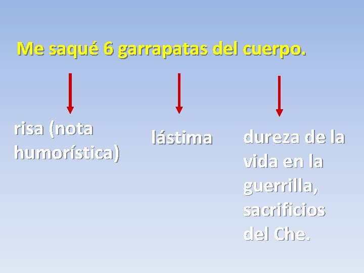 Me saqué 6 garrapatas del cuerpo. risa (nota humorística) lástima dureza de la vida