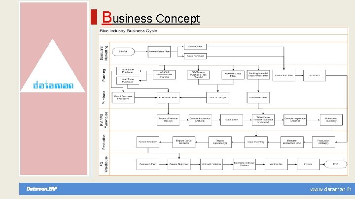 Business Concept Dataman. ERP www. dataman. in 