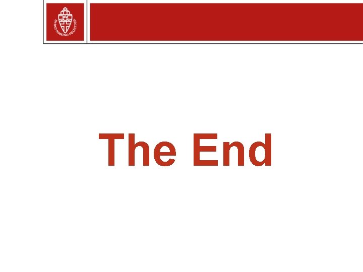 The End 