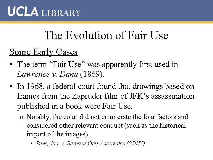 Employing the Fair Use Exception Section 107 of