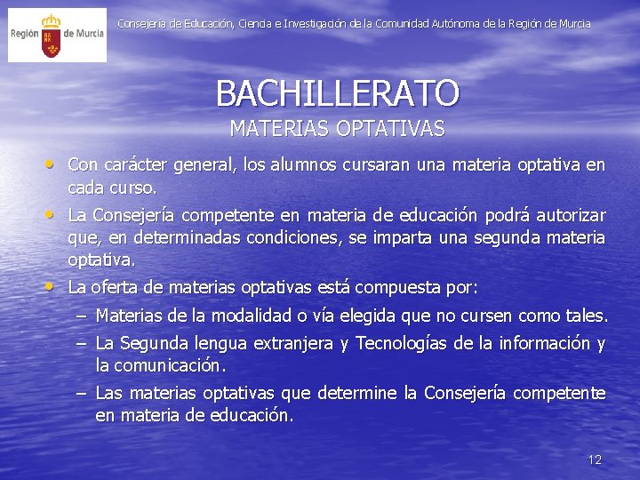 Consejería de Educación, Ciencia e Investigación de la Comunidad Autónoma de la Región de Consejería de Educación, Ciencia e Investigación de la Comunidad Autónoma de la Región de