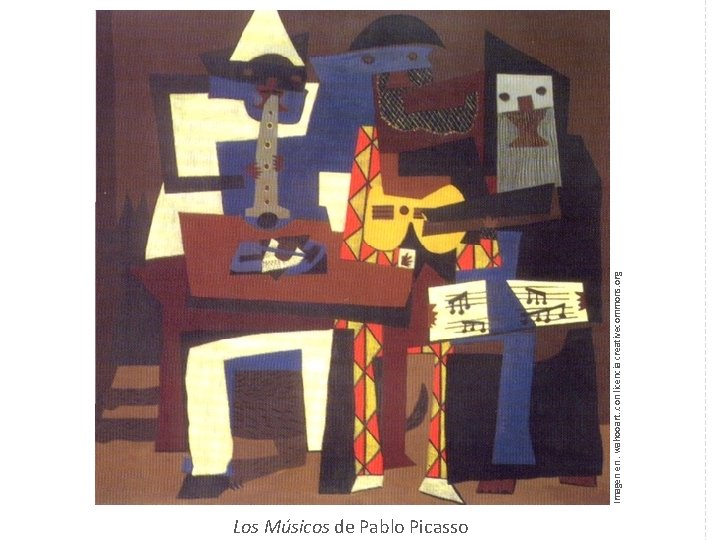 Los Músicos de Pablo Picasso Imagen en. wahooart. . con licencia creativecommons. org 
