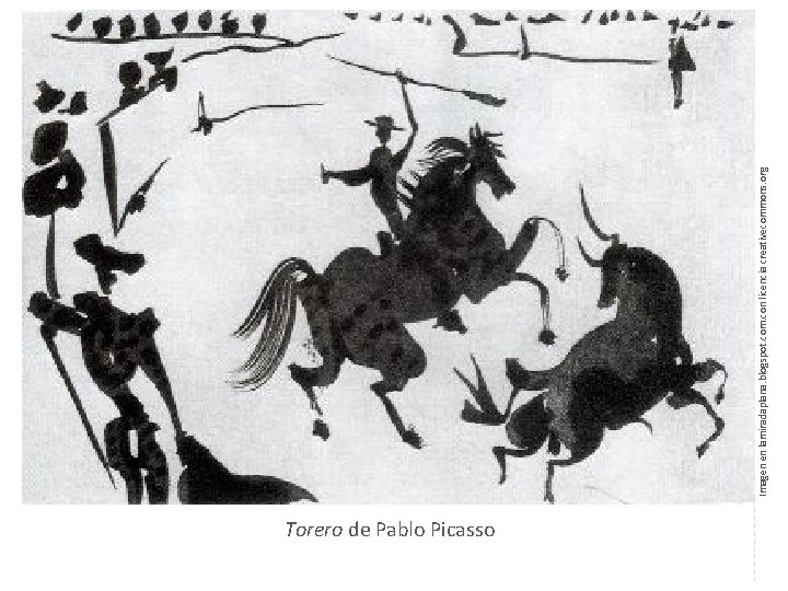 Torero de Pablo Picasso Imagen en lamiradaplana. blogspot. com. con licencia creativecommons. org 