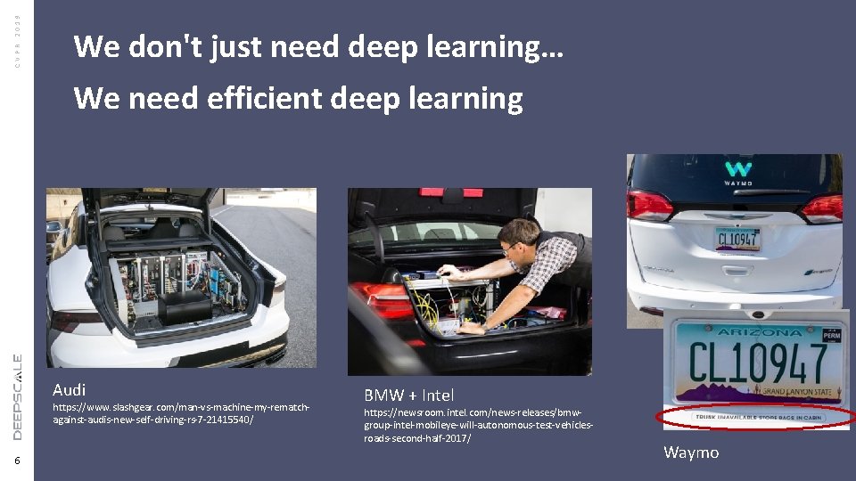 CVPR 2019 We don't just need deep learning… We need efficient deep learning Edit CVPR 2019 We don't just need deep learning… We need efficient deep learning Edit