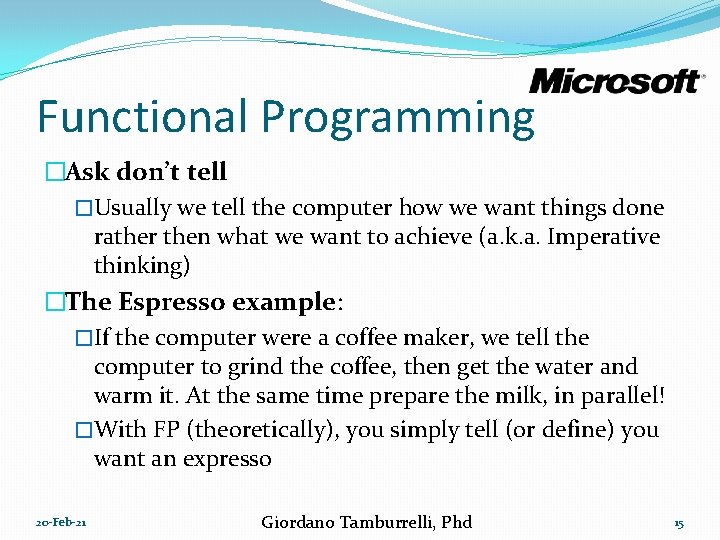 Functional Programming in a Nutshell with Haskell and