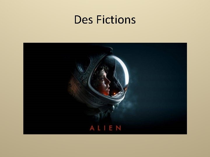 Des Fictions 