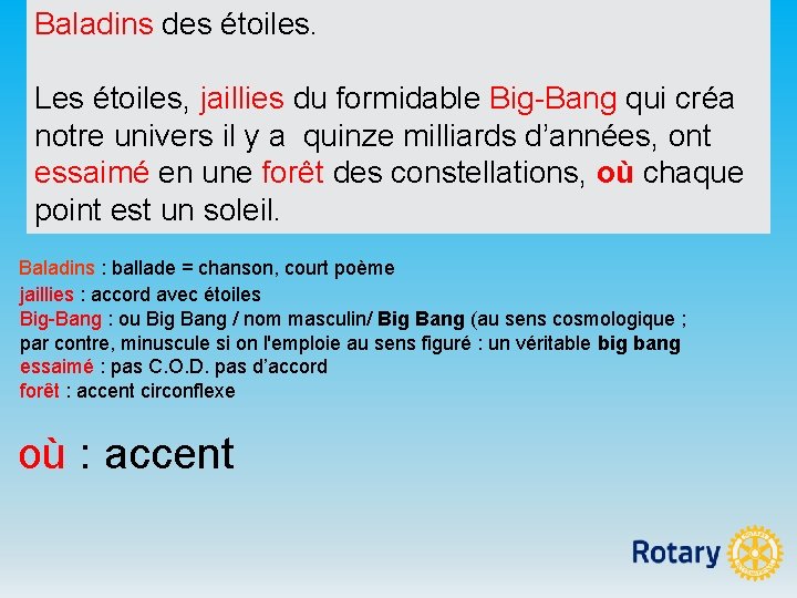 Baladins des étoiles. Les étoiles, jaillies du formidable Big-Bang qui créa notre univers il