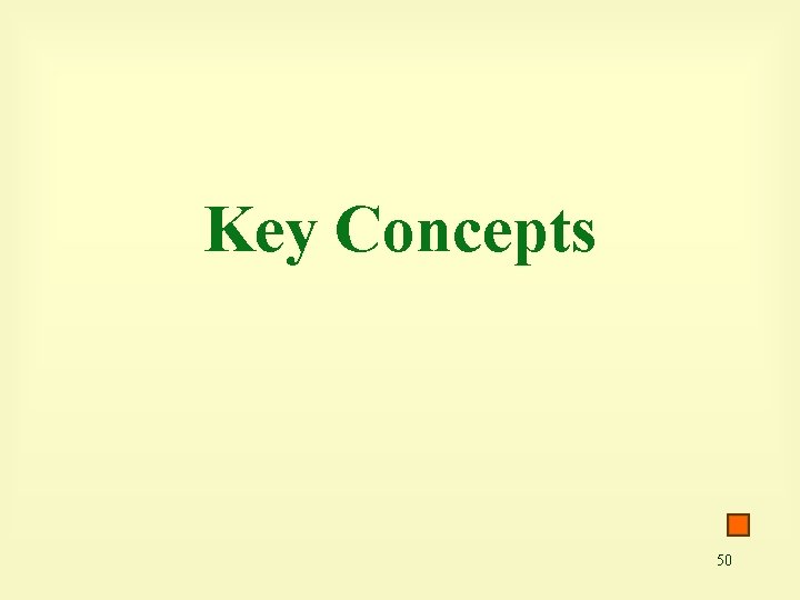 Key Concepts 50 