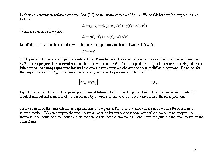 Let’s use the inverse transform equations, Eqs. (3. 2), to transform t to the