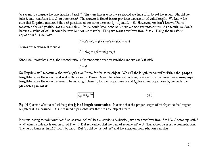 We want to compare the two lengths, l and l’. The question is which