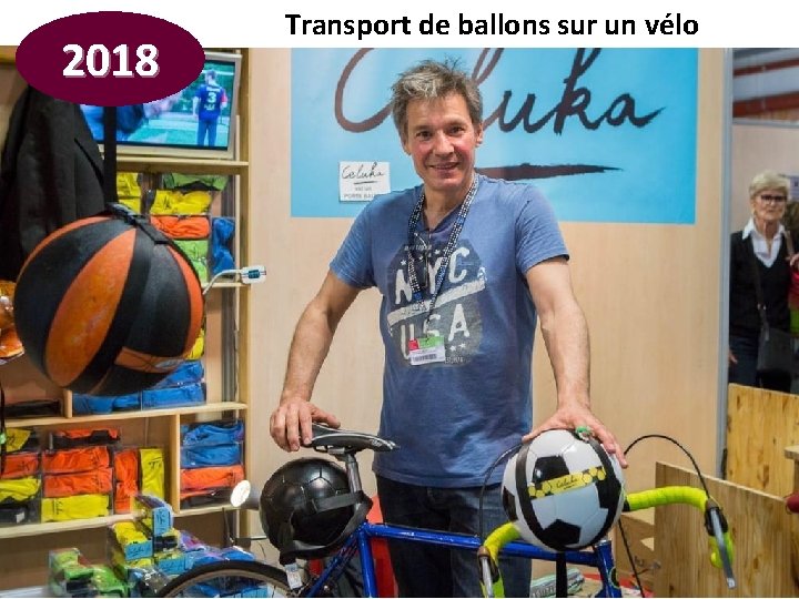 2018 Transport de ballons sur un vélo 