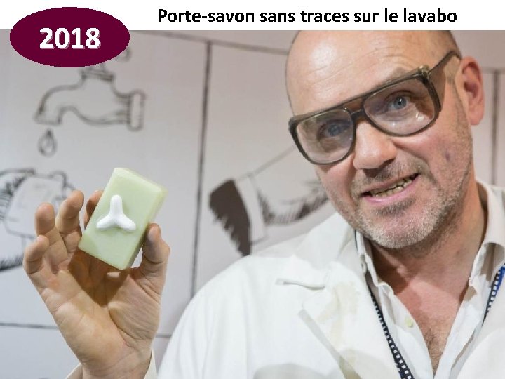 2018 Porte-savon sans traces sur le lavabo 