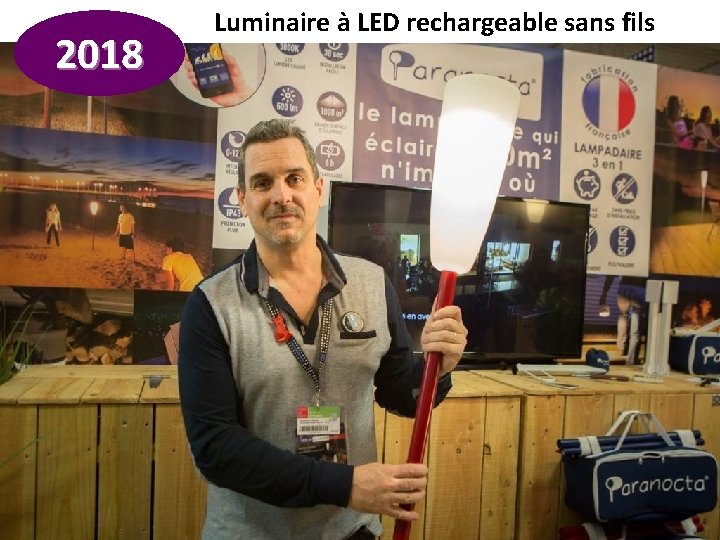 2018 Luminaire à LED rechargeable sans fils 